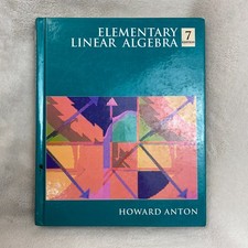 Elementary Linear Algebra 7th Edition 1994 by Howard Anton Hardcover Book comprar usado Elementary Linear Algebra 7th Edition 1994 by Howard Anton Hardcover Book comprar usado  Enviando para Brazil