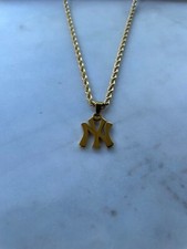 Colar Pingente New York Yankee - Corda 3mm - Corrente de Ouro 20" - Beisebol - Páscoa comprar usado  Enviando para Brazil