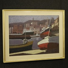 Marina firmata dipinto usato  Italia