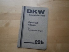 Dkw ersatzteilliste 23b gebraucht kaufen Dkw ersatzteilliste 23b gebraucht kaufen  Oberlichtenau