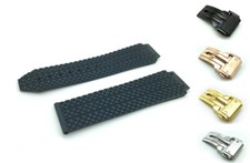  FITS HUBLOT BLACK Rubber Tyre Strap Bang BIG BANG FUSION WATCH CLASP 24 26mm , usado comprar usado  Enviando para Brazil