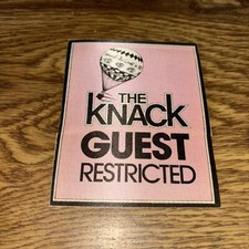 The Knack Back Stage Pass convidado restrito, ao redor do mundo em 1980 comprar usado  Enviando para Brazil