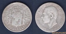 Espagne pesetas 1879 d'occasion  Lyon II