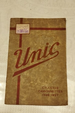 Brochure automobiles unic d'occasion  Saint-Léonard-de-Noblat