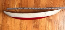 Casco modelo veleiro vintage de madeira, 18-1/2" x 4-3/8" para reparo (sem quilha) comprar usado  Enviando para Brazil