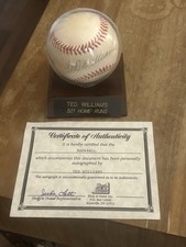 Ted williams signed for sale  Spring