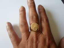Bague plaqué chevalière d'occasion  Rioz