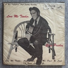 ELVIS PRESLEY LOVE ME TENDER +3 45 EP-1198 JAPANESE PRESS JAPAN POLY LINED COVER, usado comprar usado  Enviando para Brazil