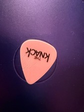 THE KNACK - - - PALCO USADO palheta de guitarra!!!!  MUITO RARO!!!! comprar usado  Enviando para Brazil