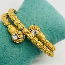 Pulseira Camrose & Kross VTG JBK Jacqueline Kennedy envoltório de cobra renascimento egípcio comprar usado  Enviando para Brazil