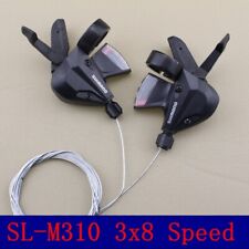 1 Par SHIMANO SL-M310 ALTUS RAPID FIRE 3 X 8 VELOCIDADES CONJUNTO DE CÂMBIO DE BICICLETA PRETO, usado comprar usado  Enviando para Brazil