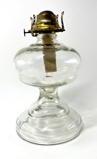 Lanterna de querosene óleo carvão vidro transparente pesado pedestal banner sem chaminé vintage  comprar usado  Enviando para Brazil