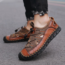 Sandálias De Vestir Para Hombres Piel Genuina Chancletas Moda Chanclas De Cuero, usado comprar usado  Enviando para Brazil