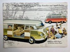 Folheto vintage “maior” Volkswagen VW Station Wagon, ônibus ou transportador muito bom estado, usado comprar usado  Enviando para Brazil