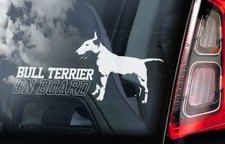 Adesivo de carro BULL TERRIER, placa de janela de cachorro valentão inglês decalque presente animal de estimação - V02 comprar usado  Enviando para Brazil