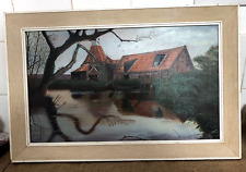 Vintage gouache canvas for sale  NOTTINGHAM