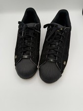 Tênis Adidas Originals Superstar Pure Athletic Street Casual 8 Preto-Dourado-Branco comprar usado  Enviando para Brazil