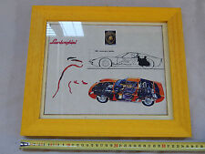 Quadro con francobollo usato  Santena