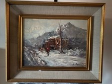 Dipinto olio tavola usato  Accadia