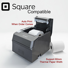 Impressora Térmica de Recibos Tamanho Papel 80mm para SQUARE APP USB/Ethernet 160mm/s comprar usado  Enviando para Brazil