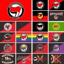 Bandeira Antifasisten Action 3X5 pés ação antifascista anti-homofobia comprar usado  Enviando para Brazil