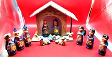 Handcrafted pottery nativity for sale  Arlington