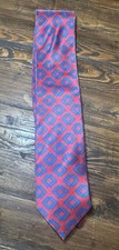 Gravata masculina Dolcepunta rosa e azul diamantes feita à mão na Itália seda italiana, usado comprar usado  Enviando para Brazil