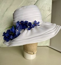 Vintage brauthut weiß gebraucht kaufen  Schöneiche