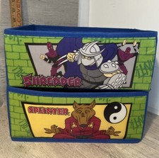 RARO Vintage Teenage Mutant Ninja Turtles TMNT Caixas Organizadoras de Armazenamento de Brinquedos Infantis comprar usado  Enviando para Brazil