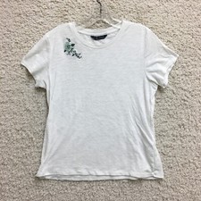 Usado, Camisa Abercrombie & Fitch pequena adulta branca elástica bordada casual feminina P comprar usado  Enviando para Brazil