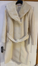 Cream wool coat for sale  COVENTRY