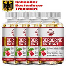 Usado, Berberin HCL Extrakt Kapseln 1200mg Unterstützt Die Herzgesundheit Tablettes comprar usado  Enviando para Brazil