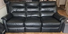 Leather recliner sofa for sale  MILTON KEYNES