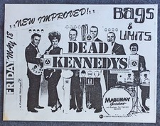 1979 Flyer Dead Kennedys Sacos Mabuhay Gardens SF Frutas Frescas Legumes Apodrecidos comprar usado  Enviando para Brazil