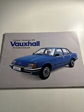 Vauxhall range brochure for sale  NEWCASTLE UPON TYNE