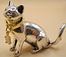 Lindo gato de prata esterlina e diamante real comprar usado  Enviando para Brazil