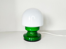 Usado, Candeeiro de mesa de vidro vintage, pop art, era espacial, abajur de cogumelo verde, sueco comprar usado  Enviando para Brazil
