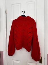 Red chunky knit for sale  TUNBRIDGE WELLS