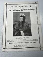 Memoriam queen mother for sale  TROWBRIDGE