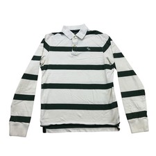 Camisa polo masculina Abercrombie Fitch média M listrada verde branca músculo vintage comprar usado  Enviando para Brazil