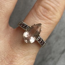 Morganite pear cut for sale  UK