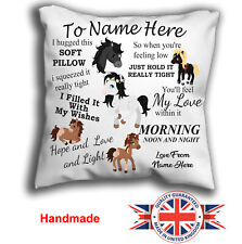 Personalised horse cushion for sale  WISBECH
