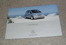 Lista de preços Mercedes Classe A 2004 - A140 A160 A170 CDI Classic SE Avantgarde comprar usado  Enviando para Brazil