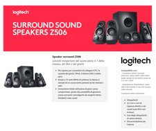 Surround Sound Logitech Z506 5.1 ( Grado estetico B+ ) na sprzedaż  Wysyłka do Poland