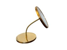 Espelho de maquiagem vintage pescoço de ganso ampliação ajustável vaidade dupla face viagem dourado comprar usado  Enviando para Brazil