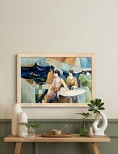 Tableau ancien huile d'occasion  France