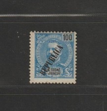 S. TOMÉ E PRINCIPE - D. CARLOS I COM SOBRECARGA "REPUBLICA" A PRETO - 1913 comprar usado  Enviando para Brazil