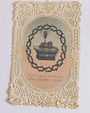 Antique pious image d'occasion  Expédié en Belgium
