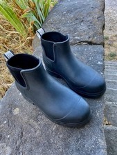 Bottines caoutchouc noir d'occasion  Saint-Ambroix