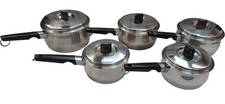 stainless steel saucepan set for sale  DURHAM